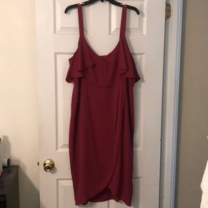 Dusty Rose colored hi-low Nordstrom Dress